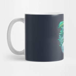 Crystal Skull with Mushrooms Mug